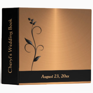 Copper Custom Wedding Binder