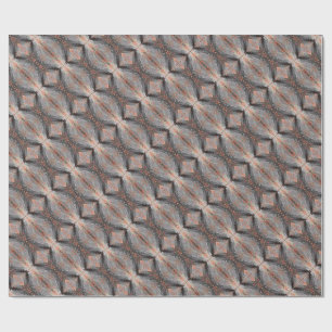 Copper Diamond Weave Wrapping Paper