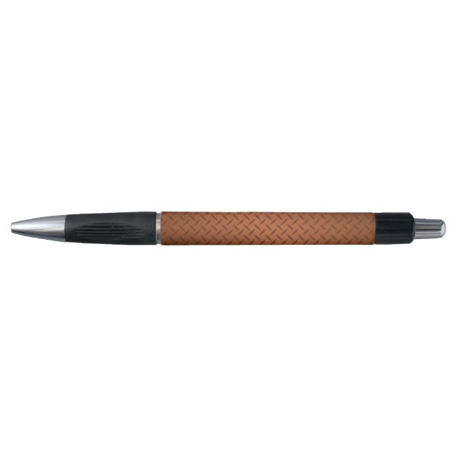 Copper Diamondplate Pattern Look Pen (Front)