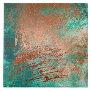 Copper Distressed Patina Ceramic Tile