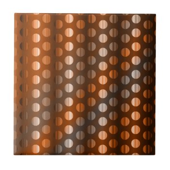 Copper Dots Tile by MGraphics at Zazzle