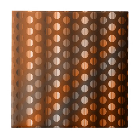 Copper Dots Tile