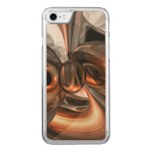 Copper Dreams Abstract Carved iPhone 7 Case