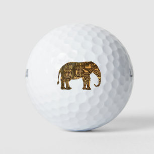 Copper Elephant Circuit Board Golf Balls
