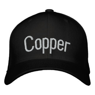 Copper Embroidered Baseball Hat