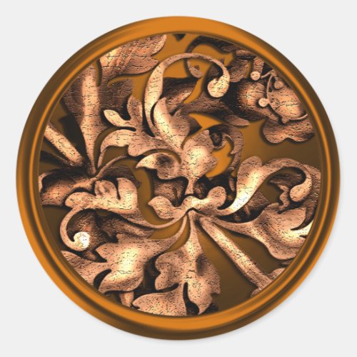 Copper  Fabulous Foliage Envelope Seal