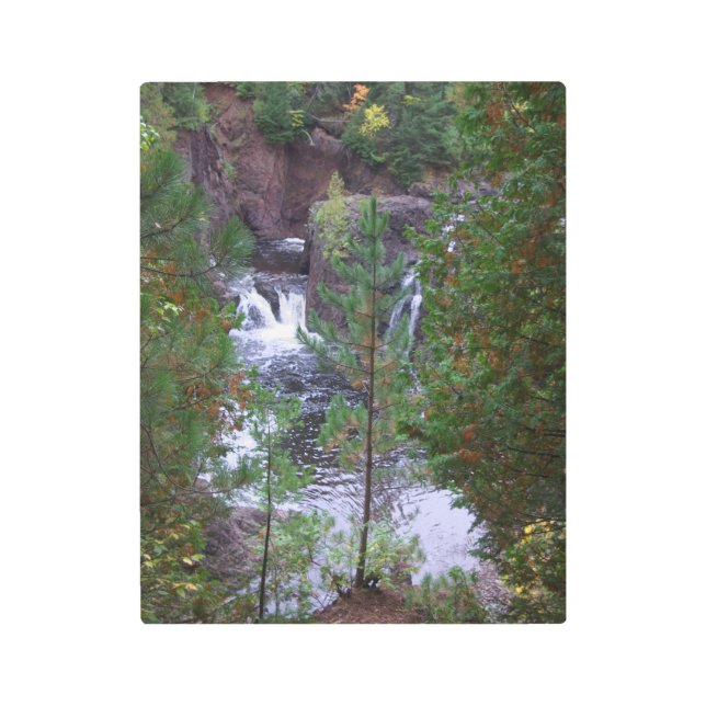 Copper Falls metallic wall art (Front)