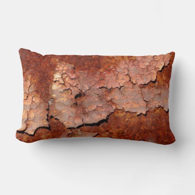 Copper Flakes Throw Pillow (Front)