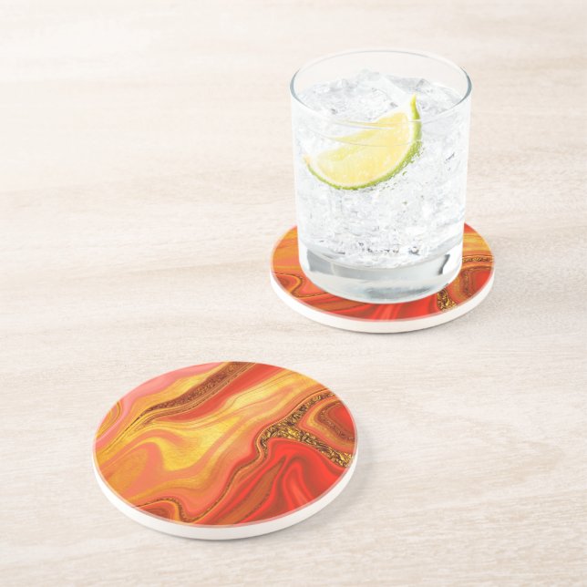 Copper Flame Coaster (Side)