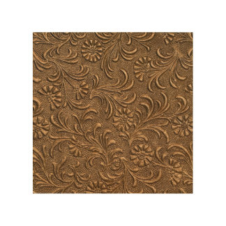 Copper Floral: Embossed Panel Art.