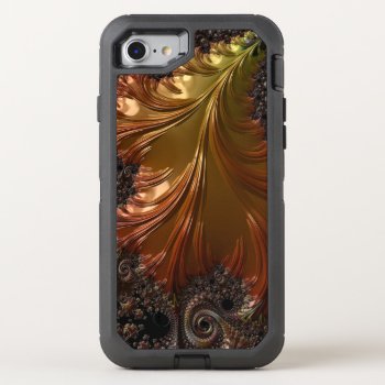 Copper Fractal Otterbox Defender Iphone Se/8/7 Case by MaggieMart at Zazzle