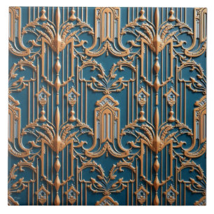 Copper Gala Grille Ceramic Tile
