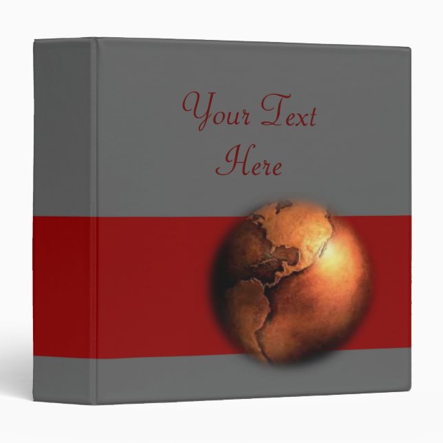 Copper Globe Avery Binder (Front/Spine)