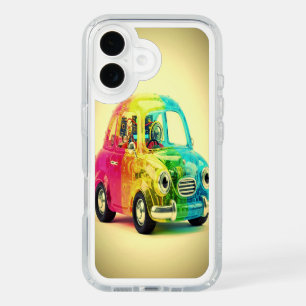 Copper Glow Retro Jelly Vehicle iPhone 16 Case