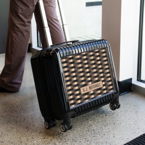 Copper Gold Black Industrial Stainless Steel Art Luggage