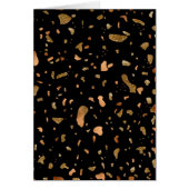 Copper Gold on Black Terrazzo Stone (Front)