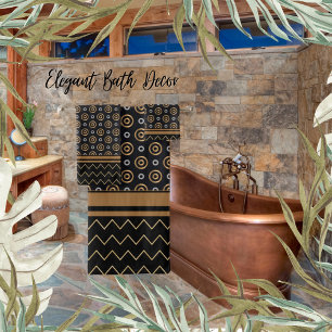 Copper, Gold Silver Metalics Bath Towel Set