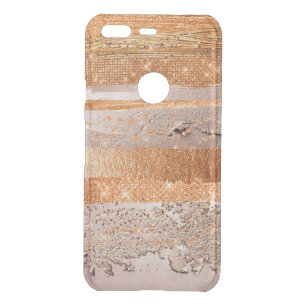 Copper Gold Strokes Glamour Texture Uncommon Google Pixel Case