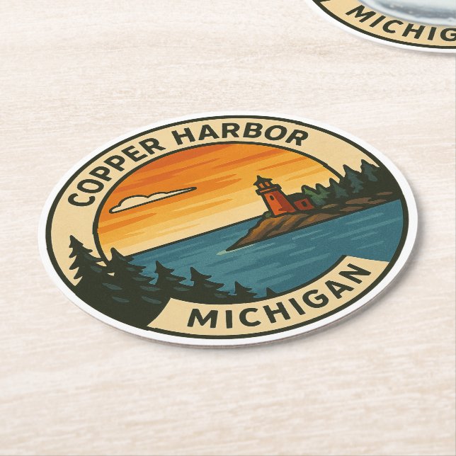 Copper Harbor Coaster Set (Angled)