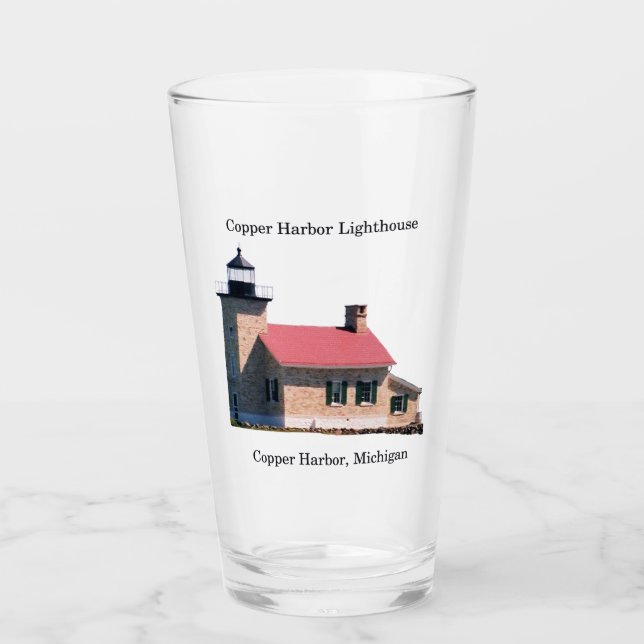 Copper Harbor Lighthouse glass (Front)