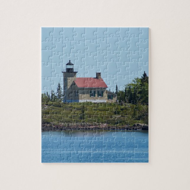 Copper Harbor Lighthouse Jigsaw Puzzle (Vertical)