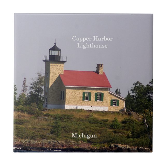 Copper Harbor Lighthouse tile (Front)
