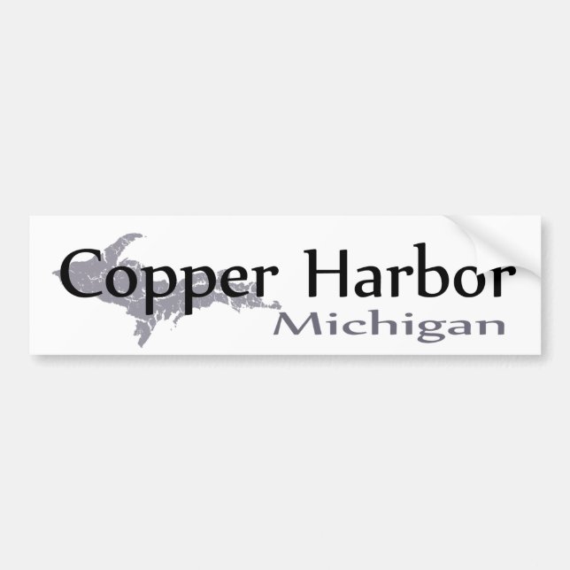 Copper Harbor Michigan Bumper Sticker (Front)