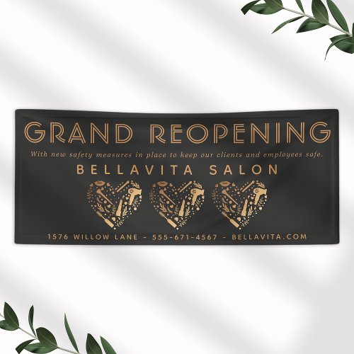 Copper Heart Salon Business Banner