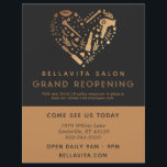 Copper Heart Salon Business Grand Reopening Flyer<br><div class="desc">Copper Heart Salon Business Grand Reopening Flyer. Salon reopening flyer that features a collage heart. "With new Covid 19 safety measures in place to keep our clients and employees safe." Personalize this custom design with your own text,  logo,  and business details.</div>