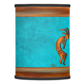 Copper Kokopelli Playing The Flute Lamp Shade (Left)