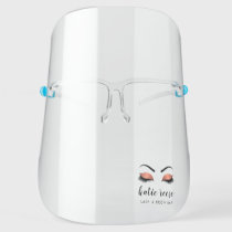 Copper Lashes & Brows Aesthetician Makeup Artist Face Shield