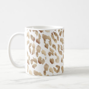 Copper Leopard Print Coffee Mug