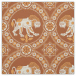 Copper Lion of St. Julian Fabric