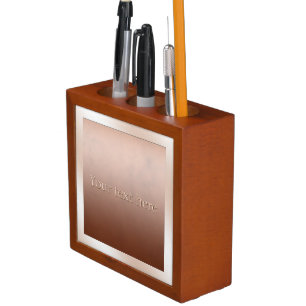 Copper Marble Personalized Desk Organizer