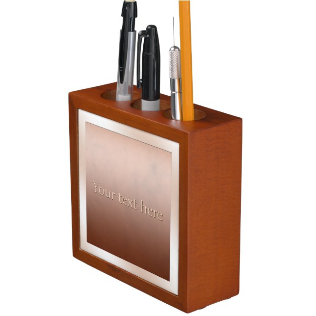 Copper Marble Personalized Desk Organizer (In Situ)