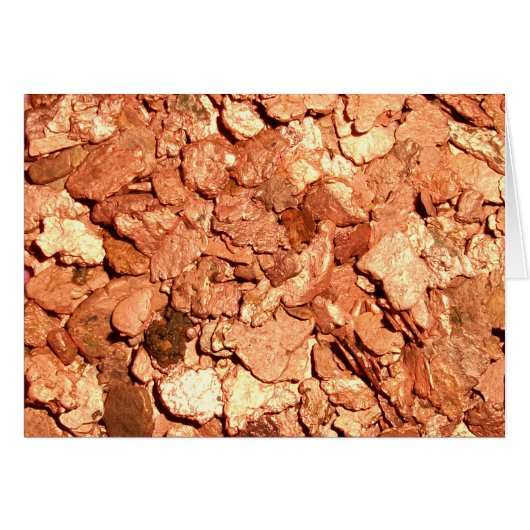 Copper Metal Chips Cards (Front Horizontal)