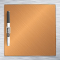 Copper Metal Look Brushed Metallic Dry Erase Board