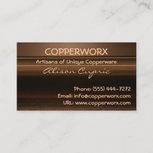 COPPER METALLIC Business Cards