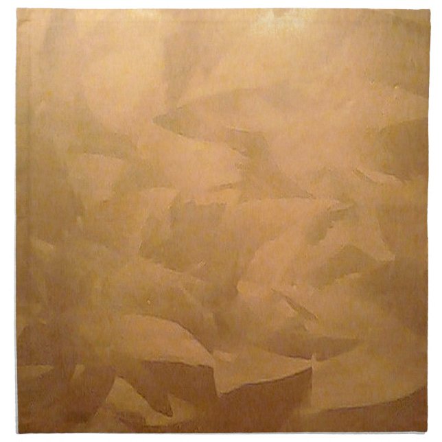 Copper Metallic Hand Brushed Cloth Napkin (Front)