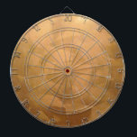 Copper Metallic Hand Brushed Dart Board<br><div class="desc">Copper Metallic Hand Brushed to look like machined metal.</div>