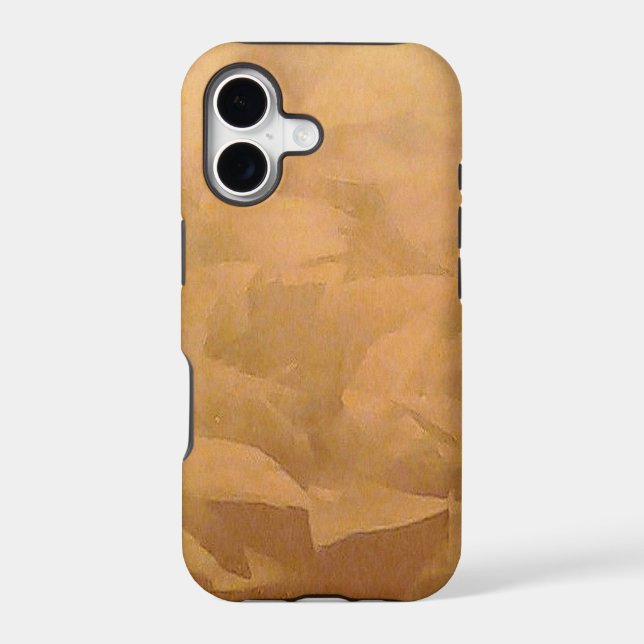 Copper Metallic Hand Brushed Iphone Case (Back)