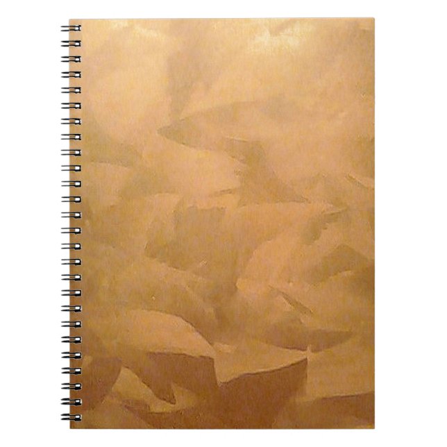 Copper Metallic Hand Brushed Notebook (Front)