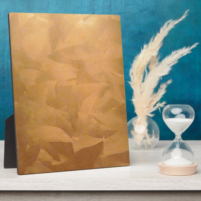 Copper Metallic Hand Brushed Plaque (Side)