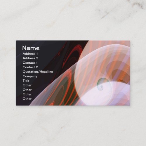 Copper Mining Fractal Art Business Card