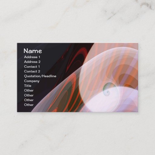 Customizable Copper Mining Fractal Art Business Card