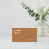 Copper | Modern Elegant Minimalist Professional Business Card (Standing Front)