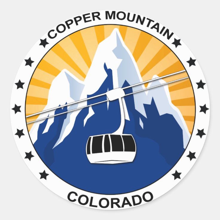 Copper Mountain Colorado Classic Round Sticker Zazzle