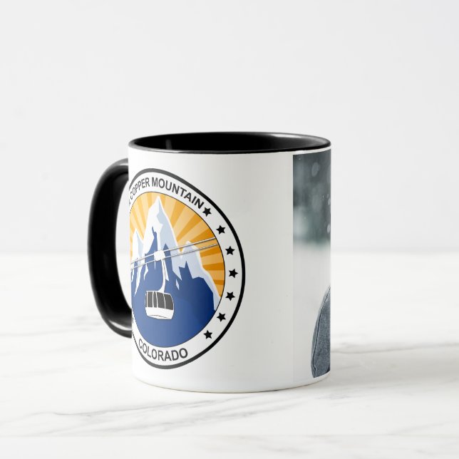 Copper Mountain Colorado Custom Photo Mug (Front Left)