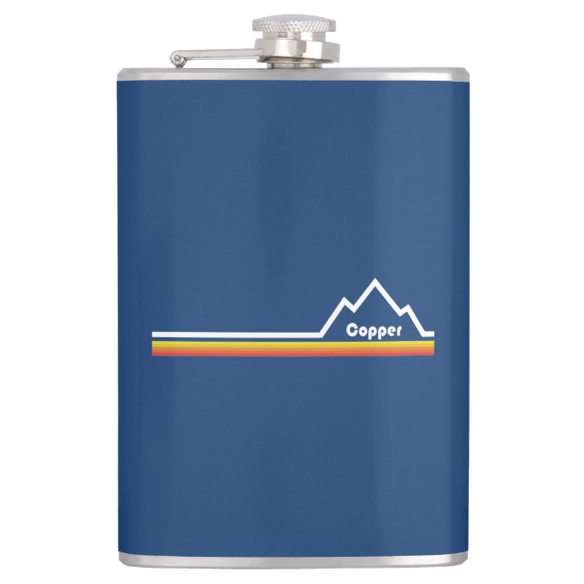 Copper Mountain Colorado Flask (Front)