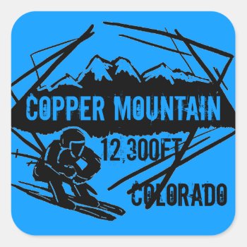 Copper Mountain Colorado Ski Elevation Stickers by ArtisticAttitude at Zazzle